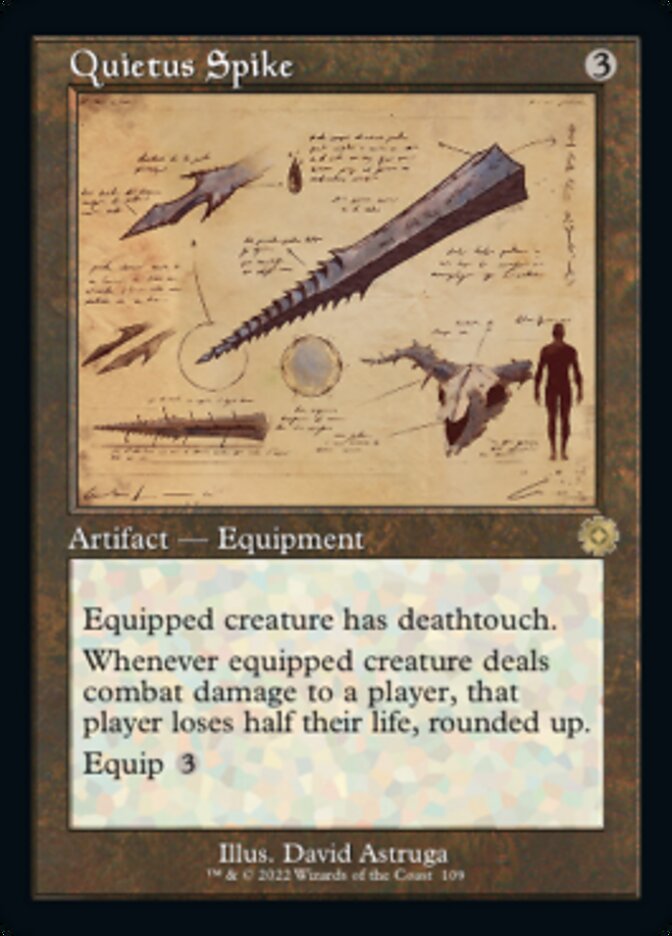 Quietus Spike (Retro Schematic) [The Brothers' War Retro Artifacts] | Exor Games Summserside