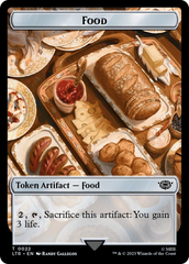 Spirit // Food (0022) Double-Sided Token (Surge Foil) [The Lord of the Rings: Tales of Middle-Earth Tokens] | Exor Games Summserside