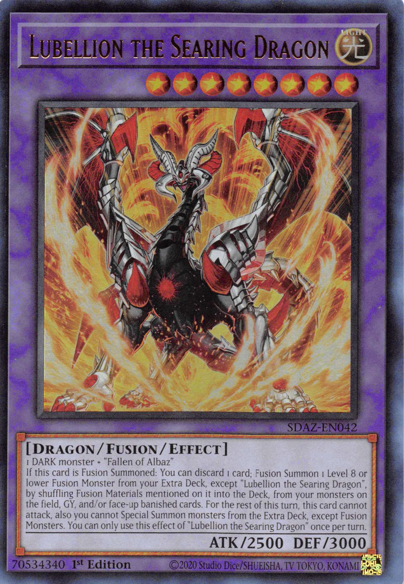 Lubellion the Searing Dragon [SDAZ-EN042] Ultra Rare | Exor Games Summserside