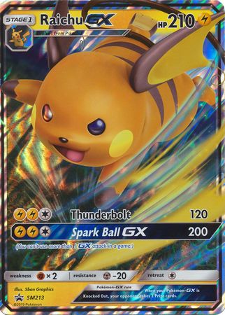 Raichu GX (SM213) (Jumbo Card) [Sun & Moon: Black Star Promos] | Exor Games Summserside