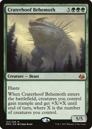 Craterhoof Behemoth [Modern Masters 2017] | Exor Games Summserside