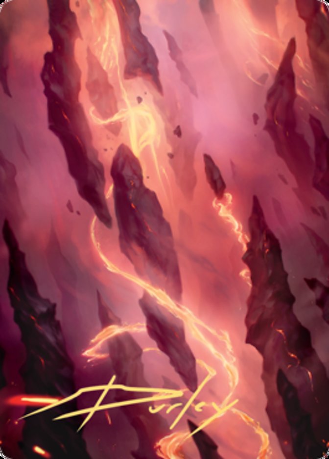 Mountain 1 Art Card (Gold-Stamped Signature) [Zendikar Rising Art Series] | Exor Games Summserside