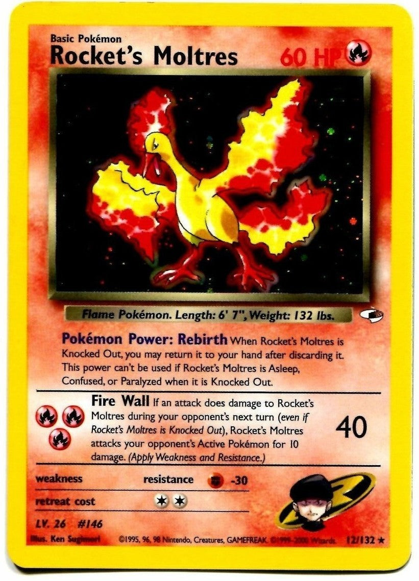 Rocket's Moltres (12/132) [Gym Heroes Unlimited] | Exor Games Summserside