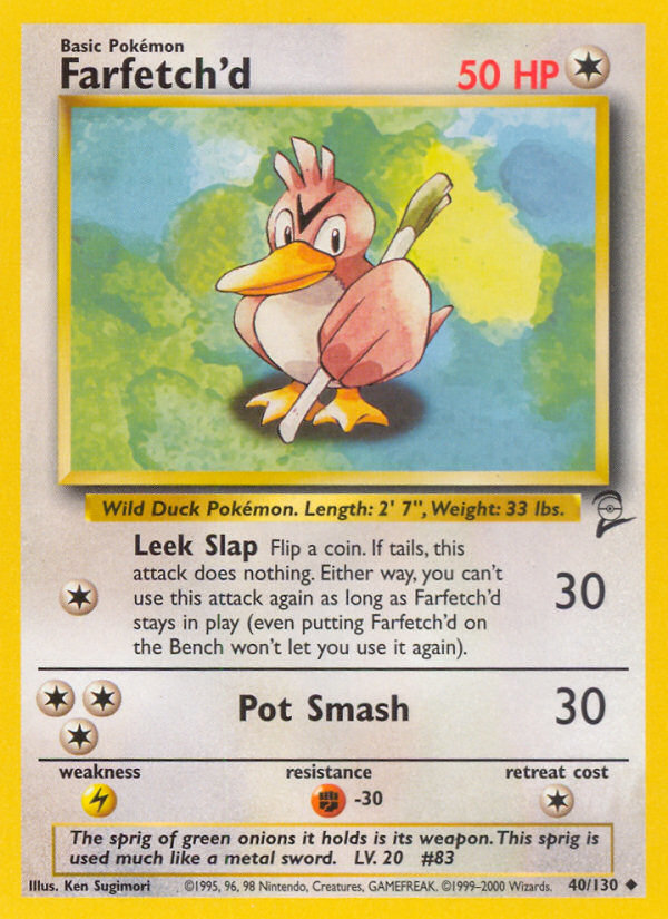 Farfetch'd (40/130) [Base Set 2] | Exor Games Summserside