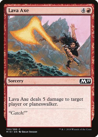 Lava Axe [Core Set 2019] | Exor Games Summserside