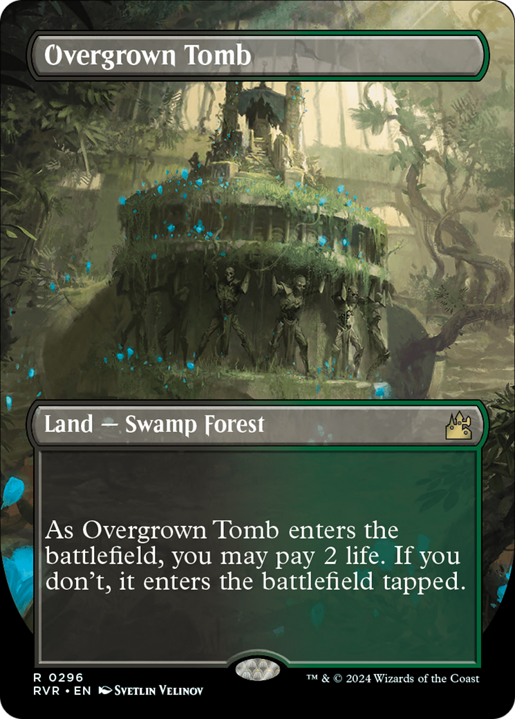 Overgrown Tomb (Borderless) [Ravnica Remastered] | Exor Games Summserside