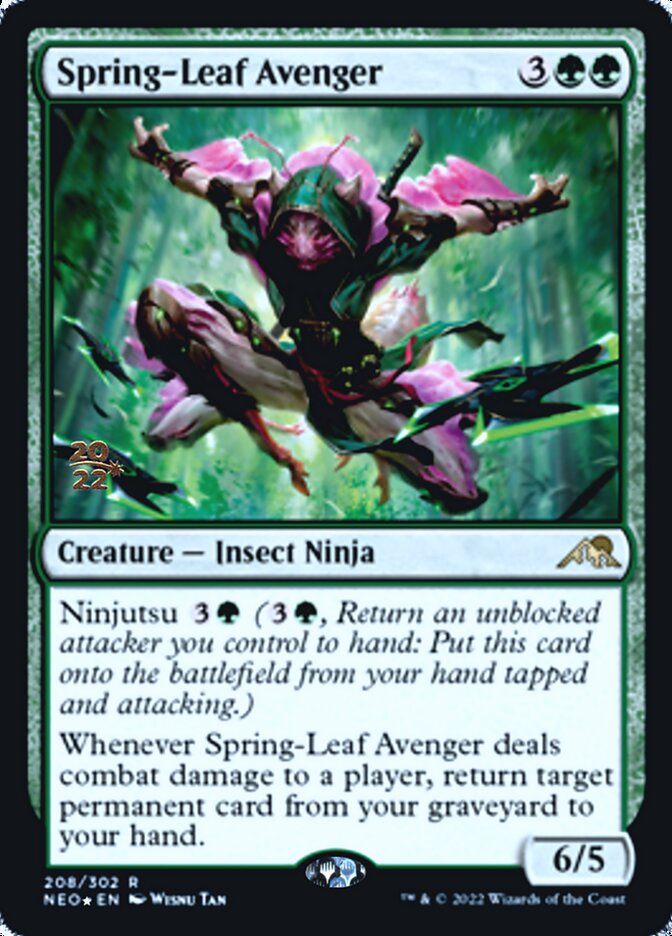 Spring-Leaf Avenger [Kamigawa: Neon Dynasty Prerelease Promos] | Exor Games Summserside