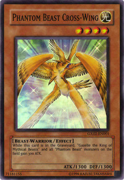 Phantom Beast Cross-Wing [GX02-EN001] Super Rare | Exor Games Summserside