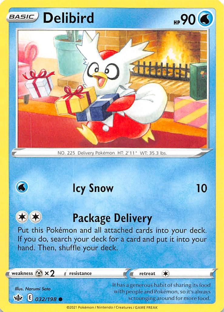 Delibird (032/198) [Sword & Shield: Chilling Reign] | Exor Games Summserside