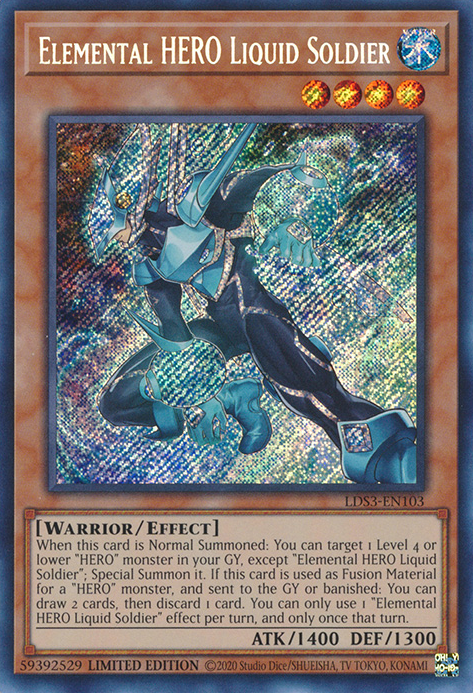 Elemental HERO Liquid Soldier [LDS3-EN103] Secret Rare | Exor Games Summserside