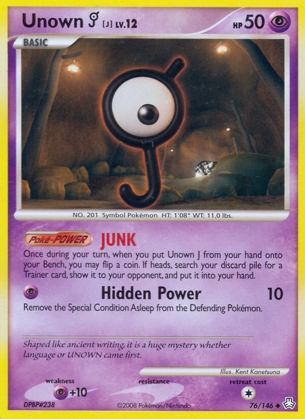 Unown J (76/146) [Diamond & Pearl: Legends Awakened] | Exor Games Summserside