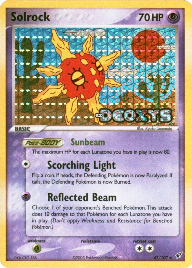 Solrock (47/107) (Stamped) [EX: Deoxys] | Exor Games Summserside