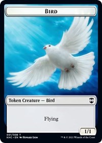 Bird // Spirit Double-sided Token [Kaldheim Commander Tokens] | Exor Games Summserside