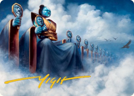 Myojin of Cryptic Dreams Art Card (Gold-Stamped Signature) [Kamigawa: Neon Dynasty Art Series] | Exor Games Summserside