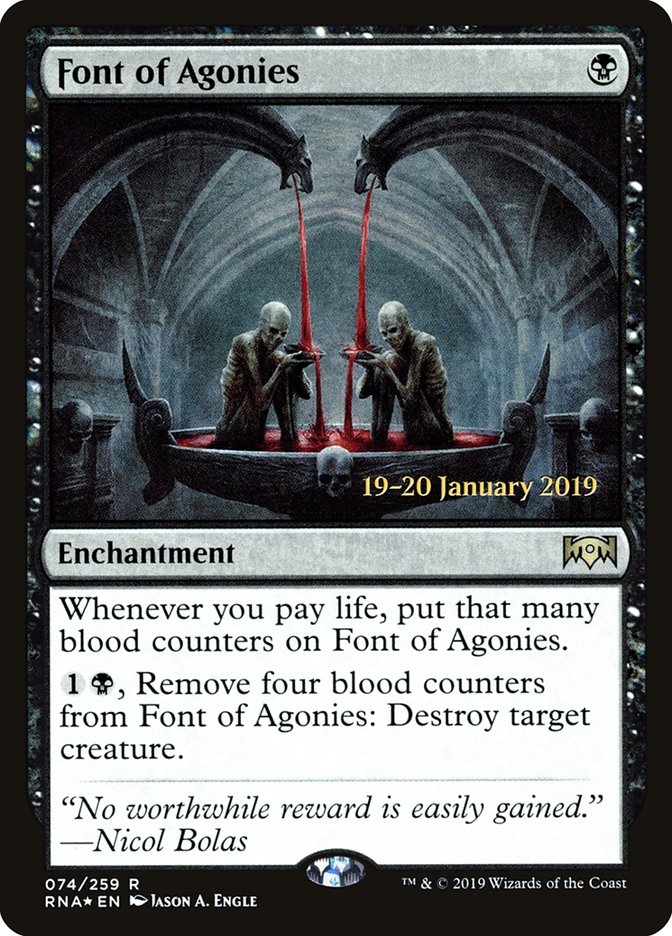 Font of Agonies [Ravnica Allegiance Prerelease Promos] | Exor Games Summserside