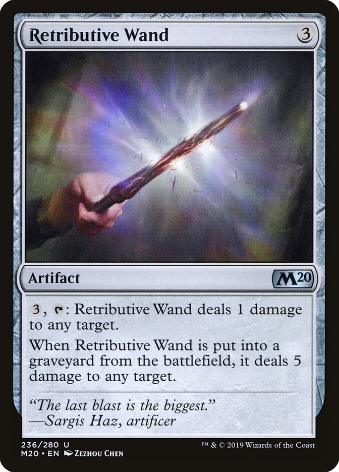Retributive Wand [Core Set 2020] | Exor Games Summserside