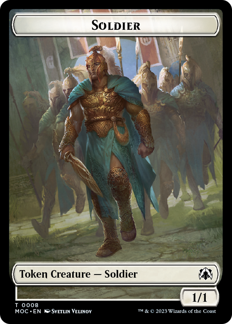 Soldier // Insect Double-Sided Token [March of the Machine Commander Tokens] | Exor Games Summserside