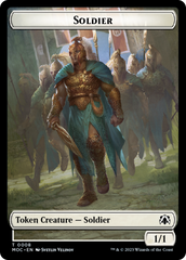 Soldier // Insect Double-Sided Token [March of the Machine Commander Tokens] | Exor Games Summserside