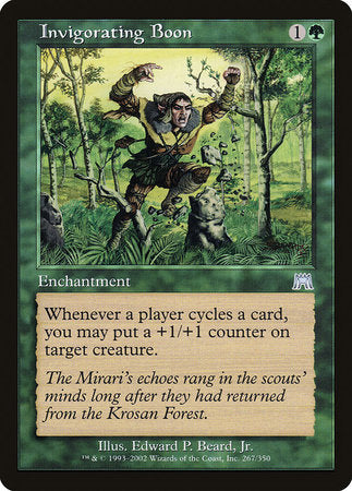 Invigorating Boon [Onslaught] | Exor Games Summserside