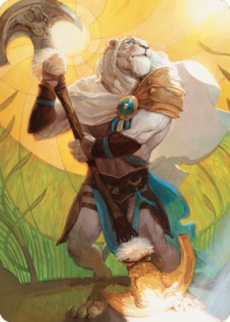 Ajani, Sleeper Agent Art Card [Dominaria United Art Series] | Exor Games Summserside