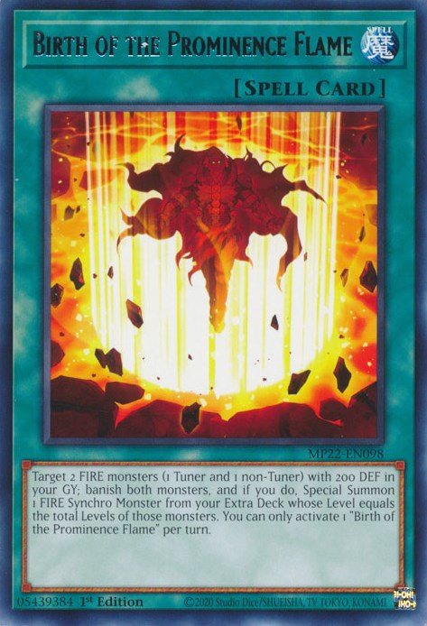 Birth of the Prominence Flame [MP22-EN098] Rare | Exor Games Summserside