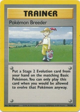 Pokemon Breeder (76/102) [Base Set Unlimited] | Exor Games Summserside