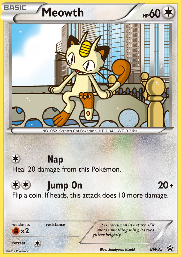 Meowth (BW35) [Black & White: Black Star Promos] | Exor Games Summserside