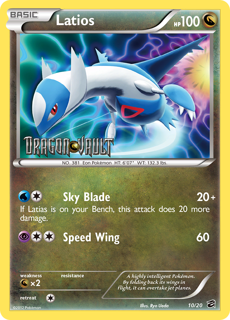 Latios (10/20) (Blister Exclusive) [Black & White: Dragon Vault] | Exor Games Summserside