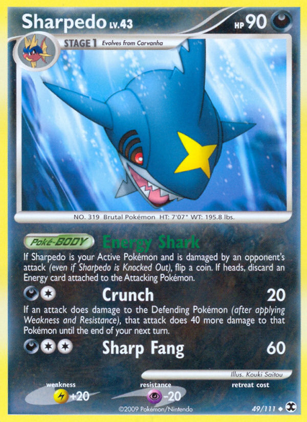 Sharpedo (49/111) [Platinum: Rising Rivals] | Exor Games Summserside