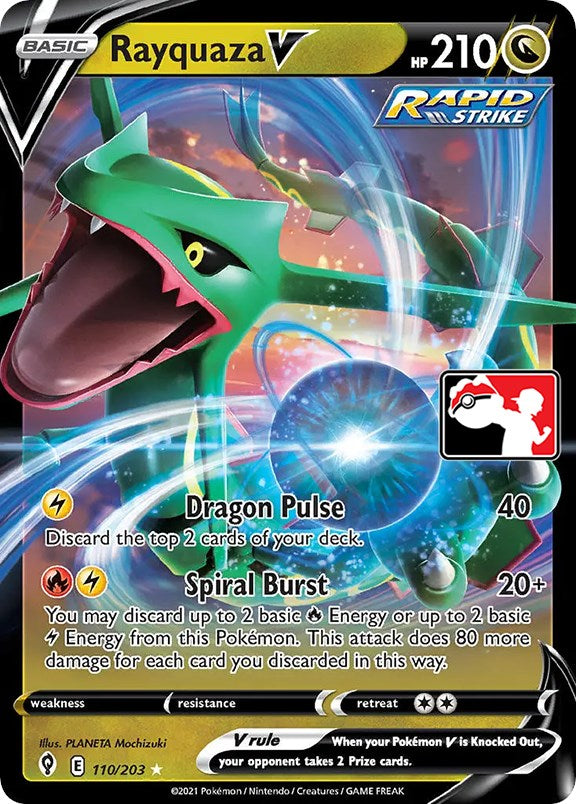 Rayquaza V (110/203) [Prize Pack Series One] | Exor Games Summserside