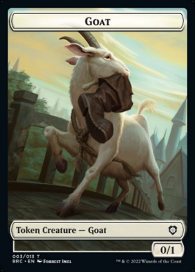 Construct (008) // Goat Double-Sided Token [The Brothers' War Commander Tokens] | Exor Games Summserside