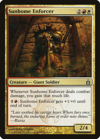 Sunhome Enforcer [Ravnica: City of Guilds] | Exor Games Summserside