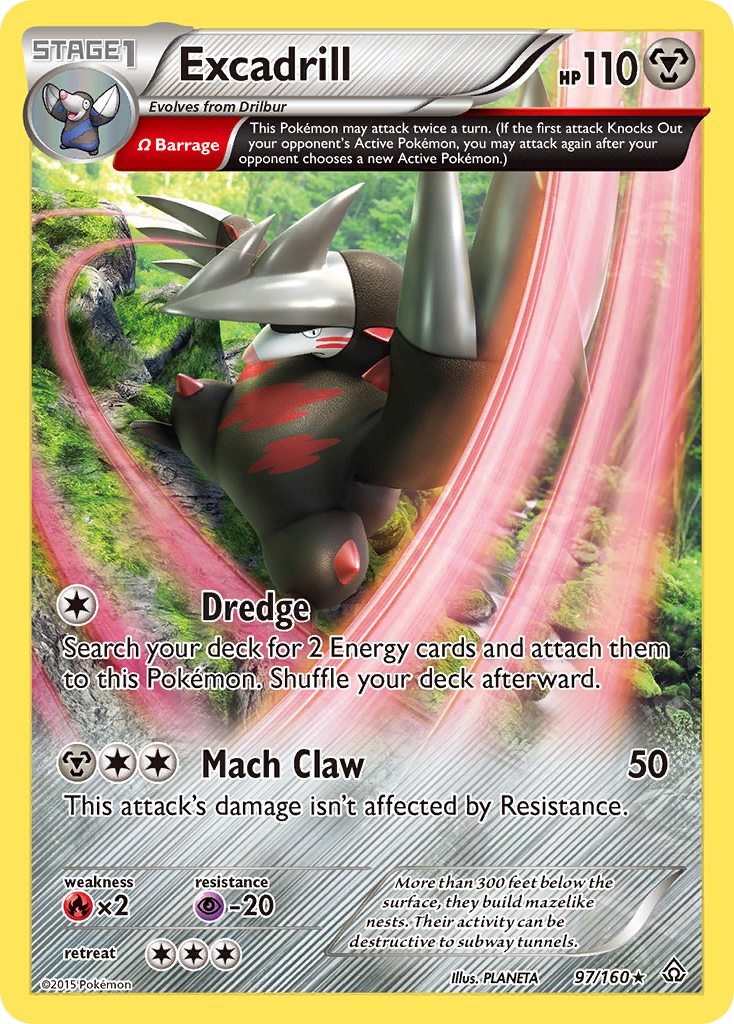 Excadrill (97/160) [XY: Primal Clash] | Exor Games Summserside