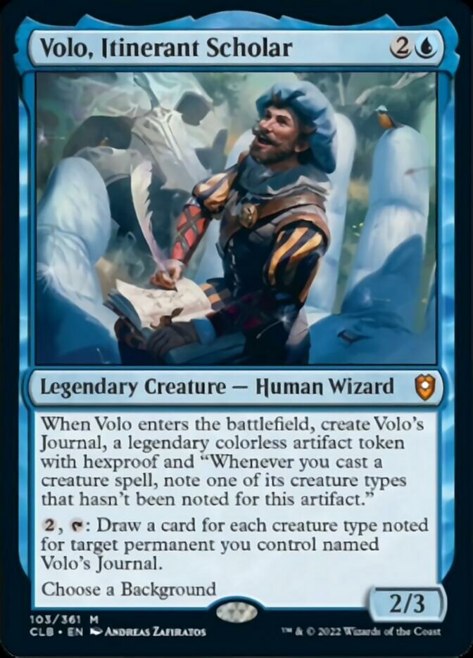 Volo, Itinerant Scholar [Commander Legends: Battle for Baldur's Gate] | Exor Games Summserside