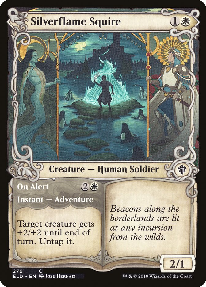 Silverflame Squire // On Alert (Showcase) [Throne of Eldraine] | Exor Games Summserside