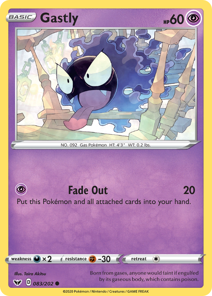 Gastly (083/202) [Sword & Shield: Base Set] | Exor Games Summserside