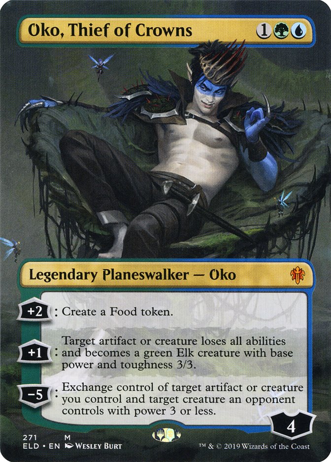 Oko, Thief of Crowns (Borderless) [Throne of Eldraine] | Exor Games Summserside