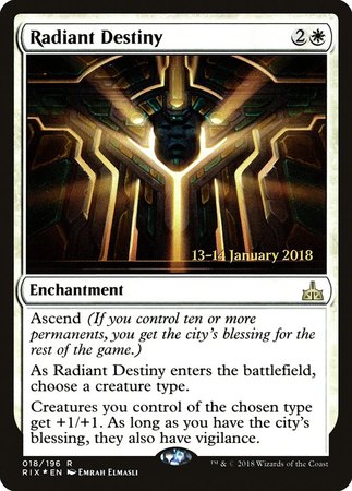 Radiant Destiny [Rivals of Ixalan Promos] | Exor Games Summserside