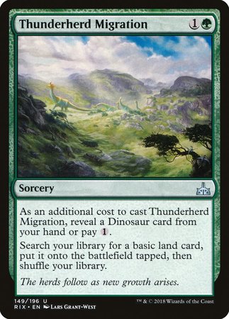 Thunderherd Migration [Rivals of Ixalan] | Exor Games Summserside