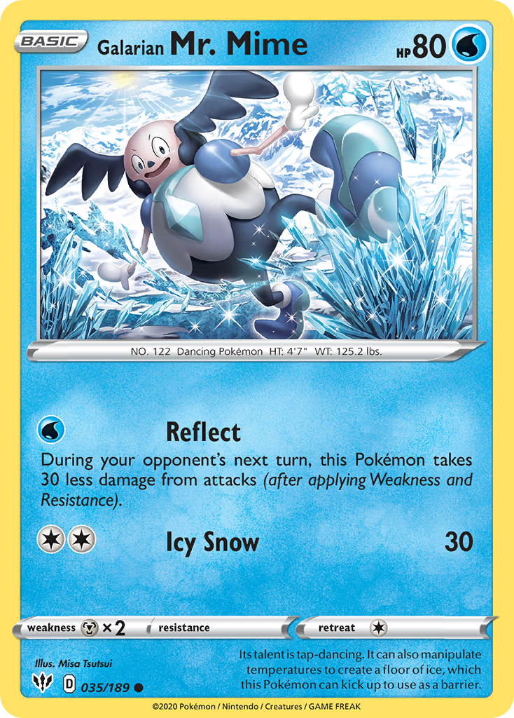 Galarian Mr. Mime (035/189) [Sword & Shield: Darkness Ablaze] | Exor Games Summserside
