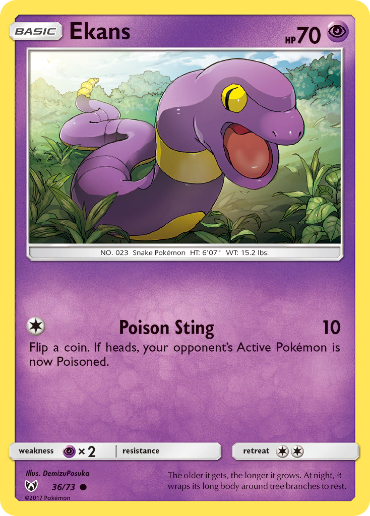 Ekans (36/73) [Sun & Moon: Shining Legends] | Exor Games Summserside