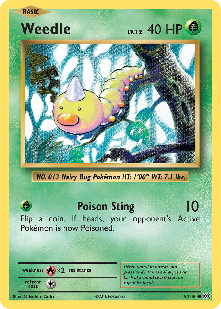 Weedle (5/108) [XY: Evolutions] | Exor Games Summserside