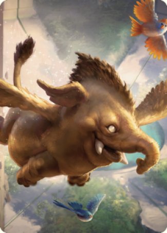 Lulu, Loyal Hollyphant Art Card (18) [Commander Legends: Battle for Baldur's Gate Art Series] | Exor Games Summserside