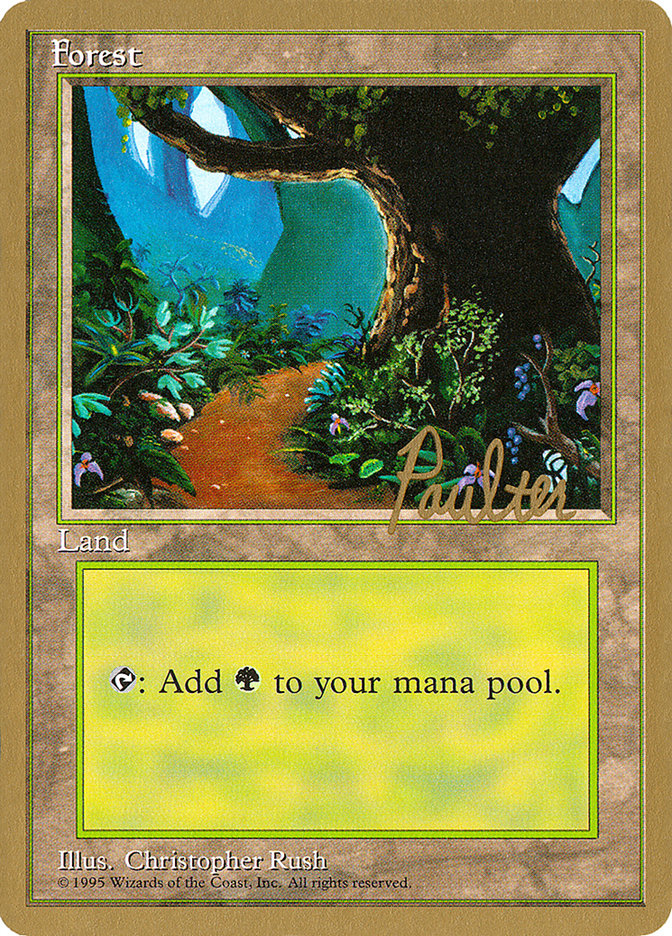 Forest (pp376) (Preston Poulter) [Pro Tour Collector Set] | Exor Games Summserside