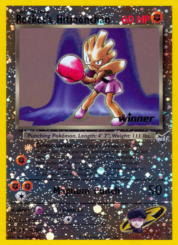 Rocket's Hitmonchan (9) [Best of Promos] | Exor Games Summserside