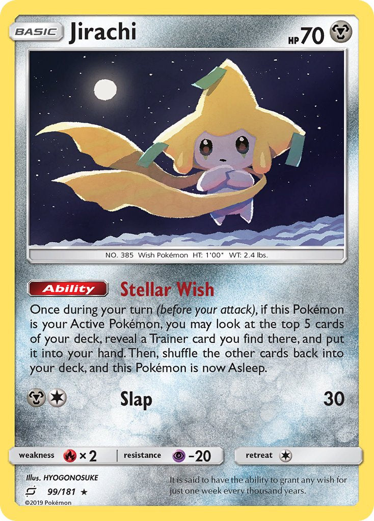 Jirachi (99/181) (Theme Deck Exclusive) [Sun & Moon: Team Up] | Exor Games Summserside