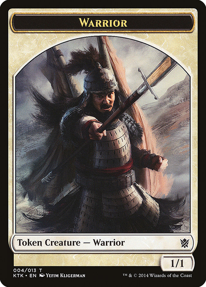 Warrior (004/013) [Khans of Tarkir Tokens] | Exor Games Summserside