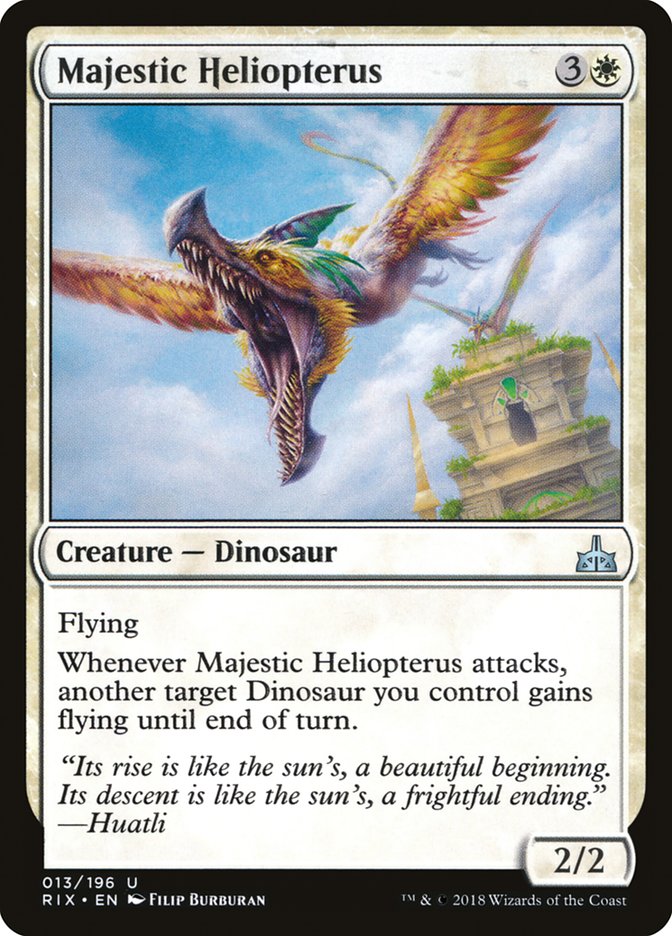 Majestic Heliopterus [Rivals of Ixalan] | Exor Games Summserside