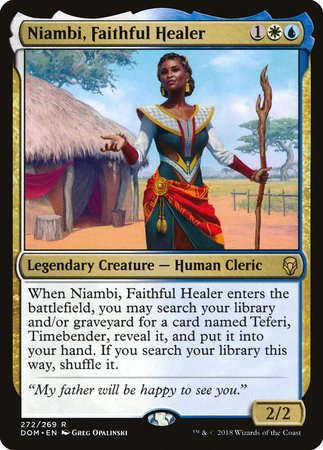 Niambi, Faithful Healer [Dominaria] | Exor Games Summserside