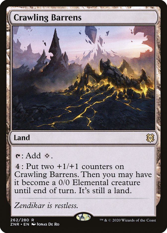 Crawling Barrens [Zendikar Rising] | Exor Games Summserside